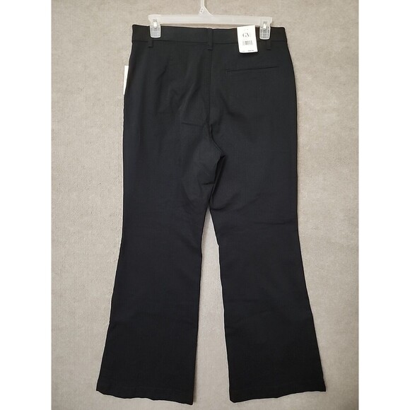 Gloria Vanderbilt Flare Jeans Womens 16 Black Trouser Leg Stretch NEW - Picture 5 of 10